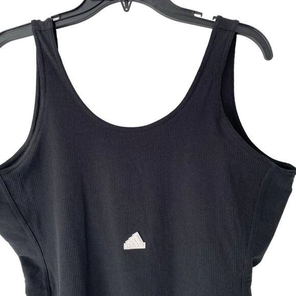 Adidas Black Rib Black Bodysuit NWTS size Large - Picture 5 of 11